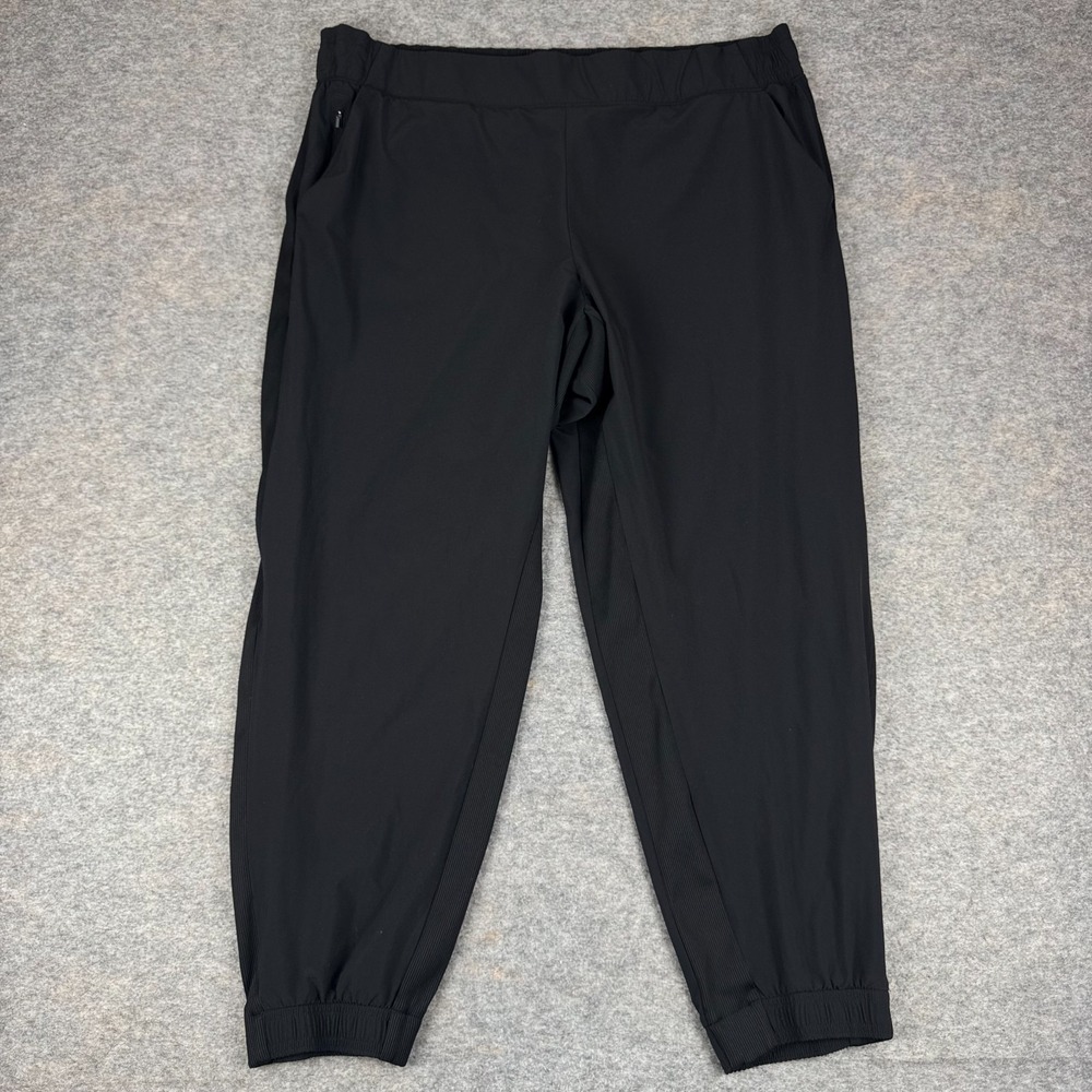 Athleta Brooklyn Jogger 29" Polyester Stretch Pockets Black Womens Plus 20‎